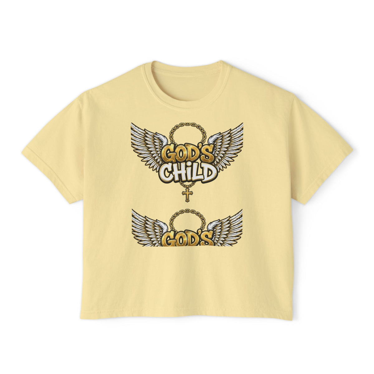 God's Child Boxy Tee — Earth & Unity Graphic Women's Shirt
