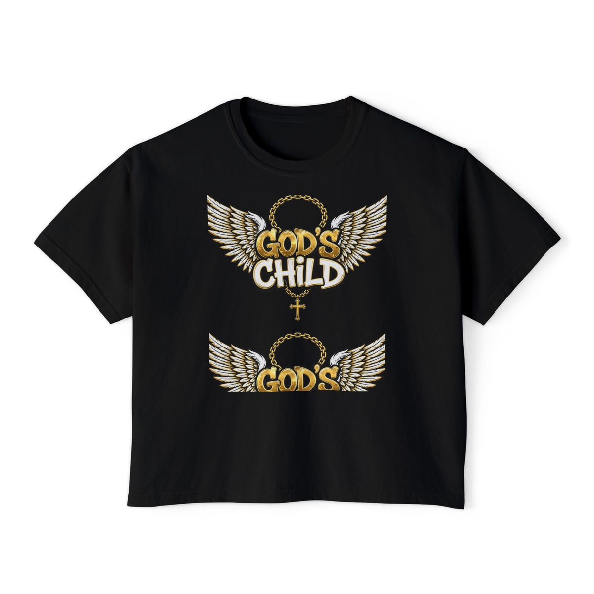 God's Child Boxy Tee — Earth & Unity Graphic Women's Shirt