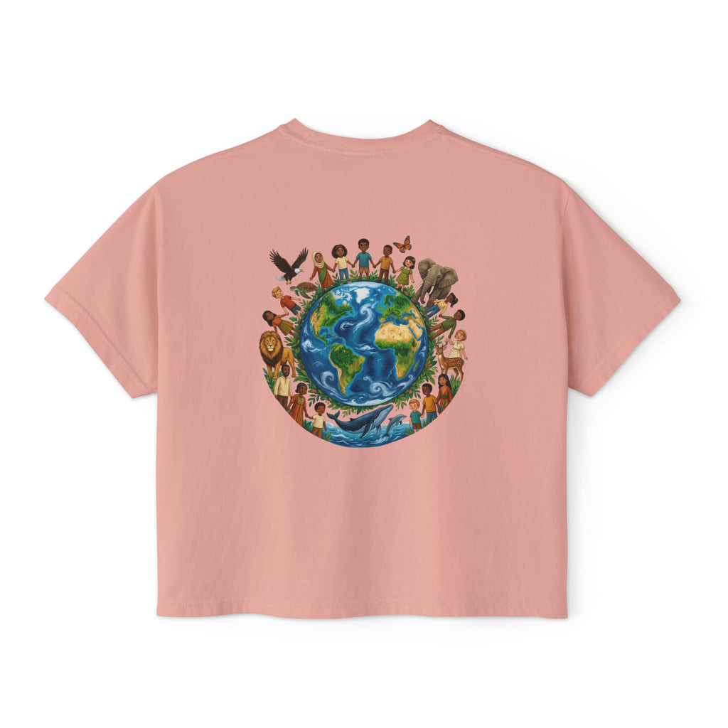 God's Child Boxy Tee — Earth & Unity Graphic Women's Shirt