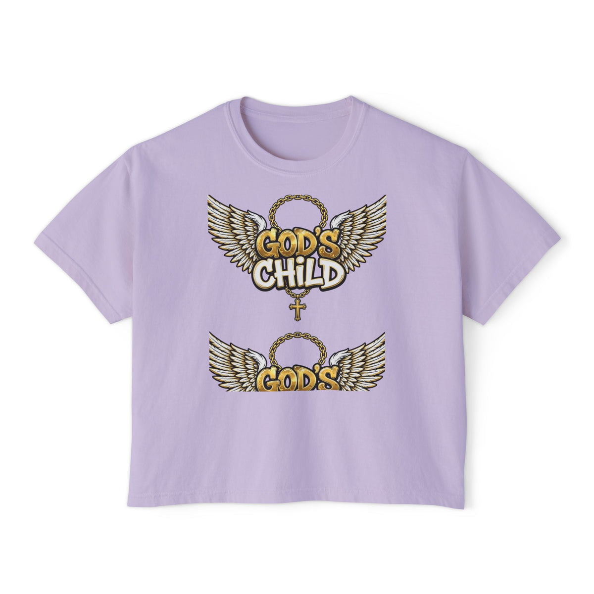 God's Child Boxy Tee — Earth & Unity Graphic Women's Shirt