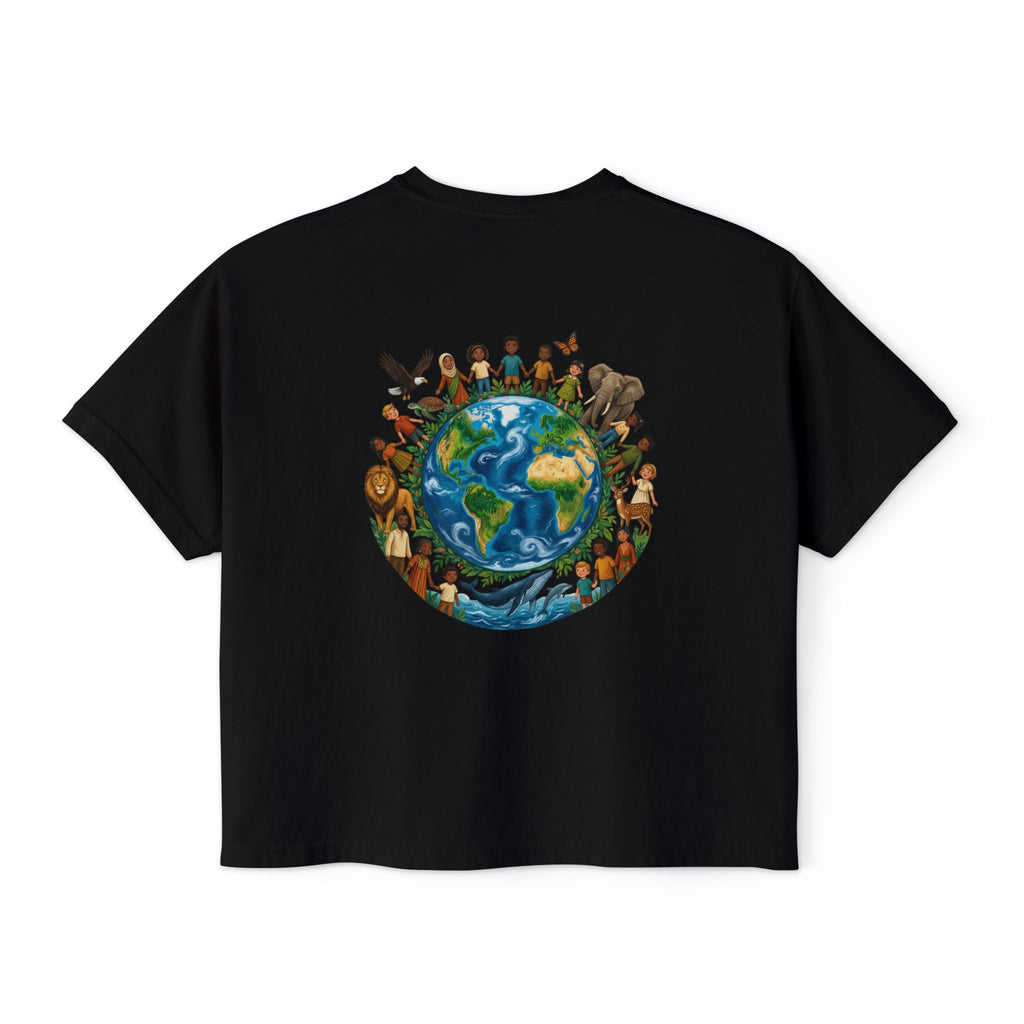 God's Child Boxy Tee — Earth & Unity Graphic Women's Shirt