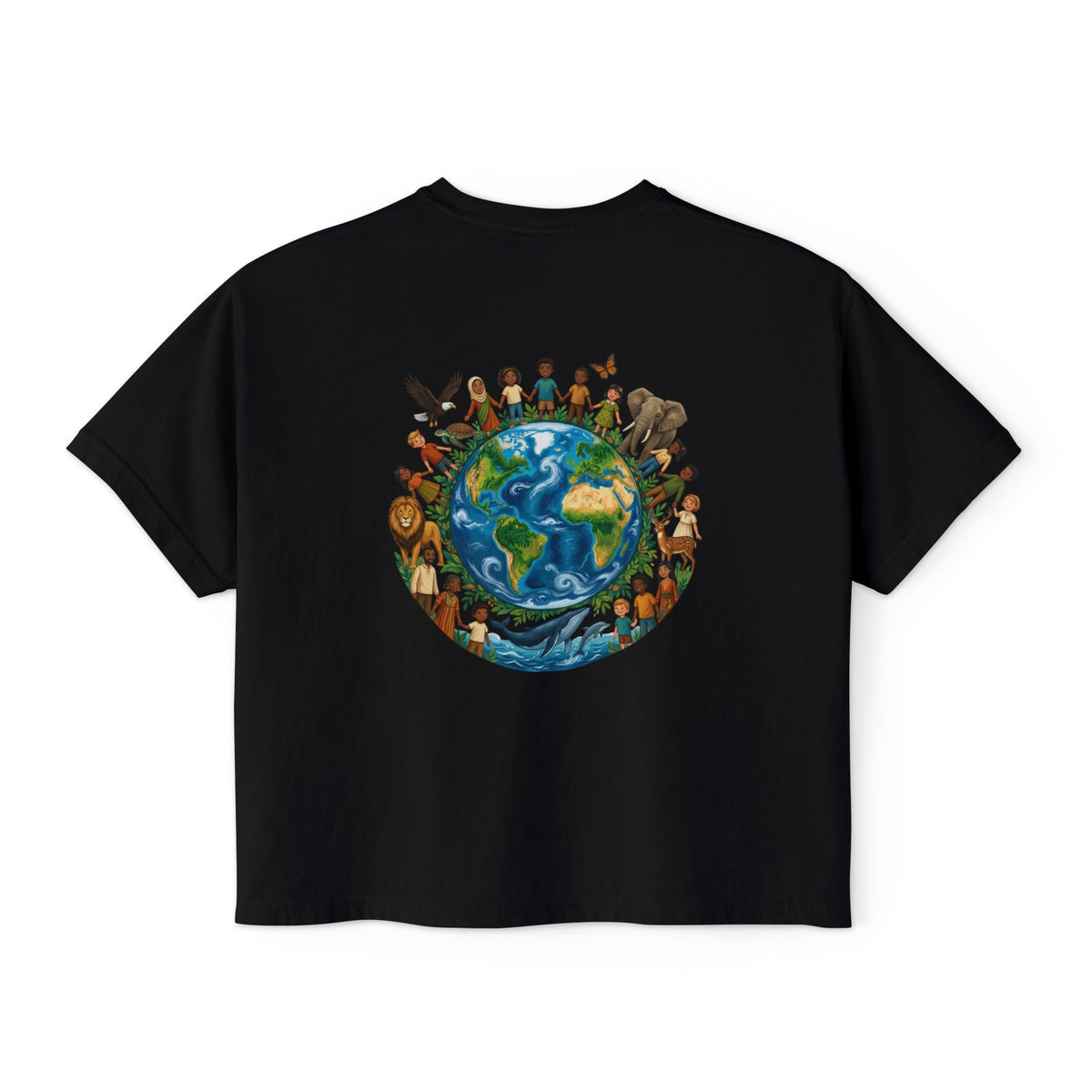 God's Child Boxy Tee — Earth & Unity Graphic Women's Shirt