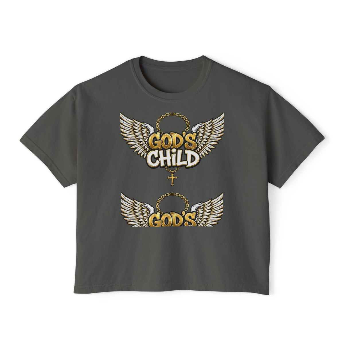 God's Child Boxy Tee — Earth & Unity Graphic Women's Shirt