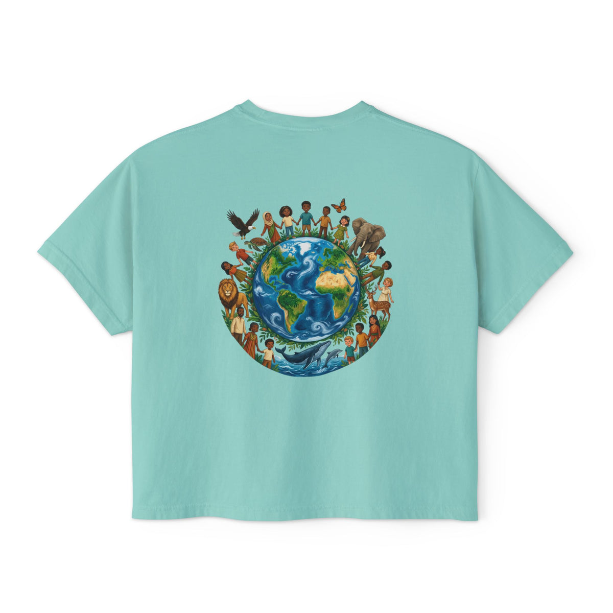 God's Child Boxy Tee — Earth & Unity Graphic Women's Shirt