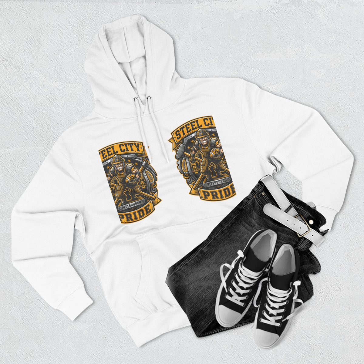 Steel City Pride Hoodie — Vintage Football Champion 88 Pullover