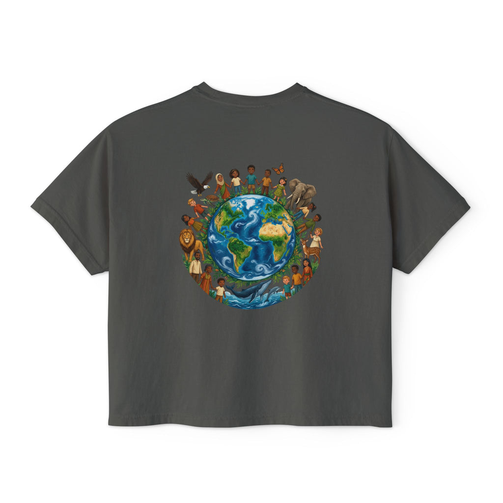 God's Child Boxy Tee — Earth & Unity Graphic Women's Shirt