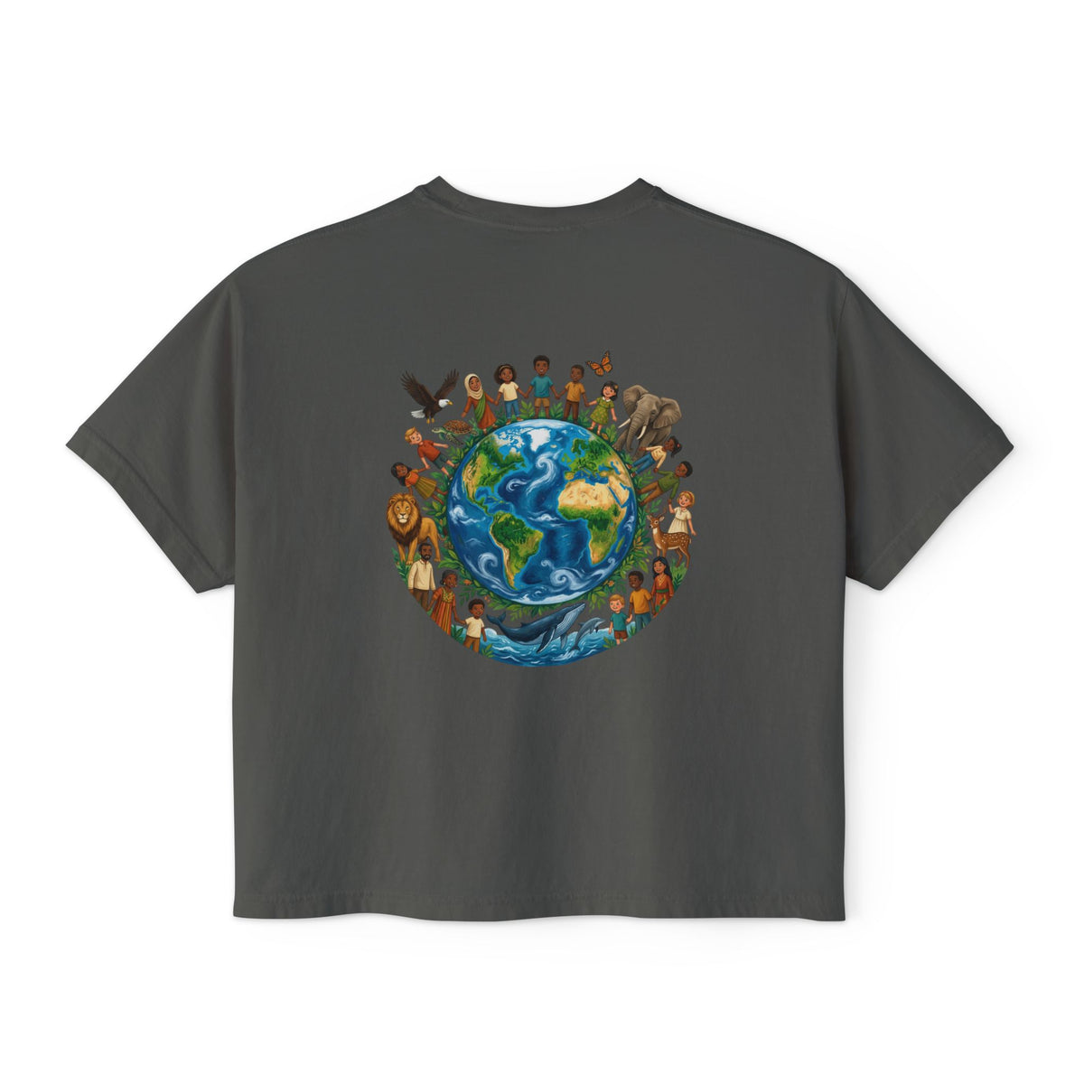 God's Child Boxy Tee — Earth & Unity Graphic Women's Shirt