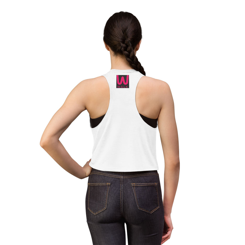 Purple Heart Crop Top — Women's Cute Minimal Heart Graphic Tank