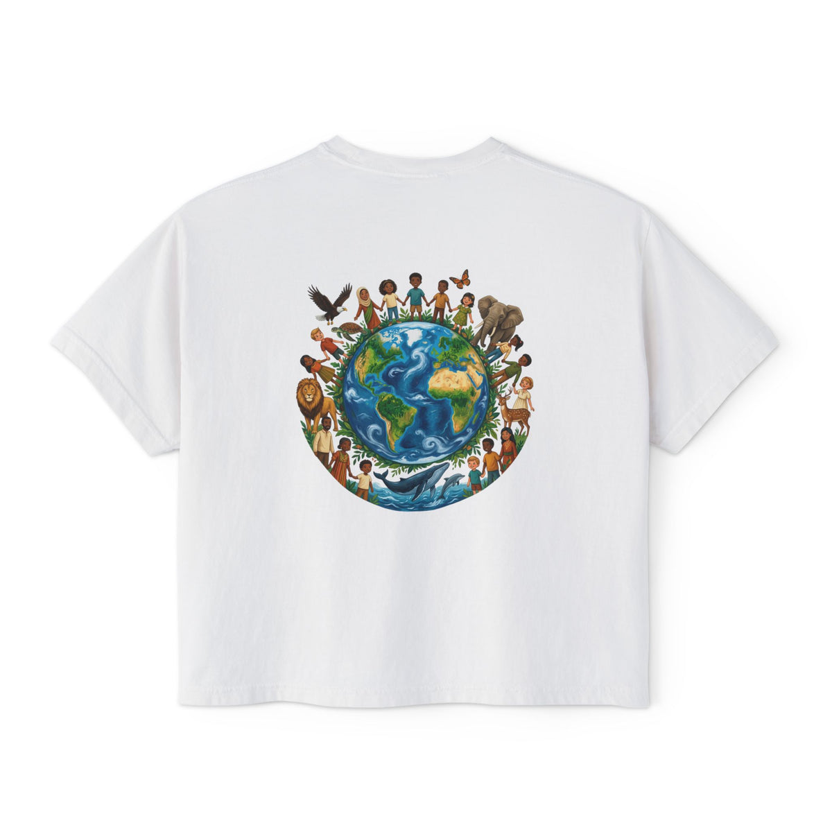 God's Child Boxy Tee — Earth & Unity Graphic Women's Shirt