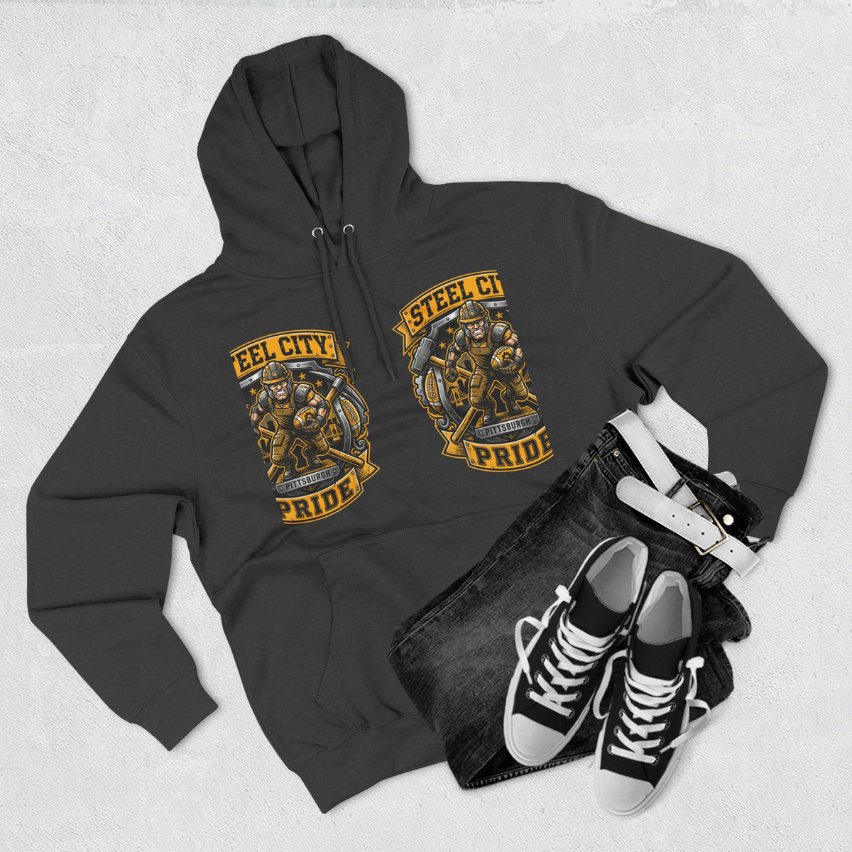 Steel City Pride Hoodie — Vintage Football Champion 88 Pullover