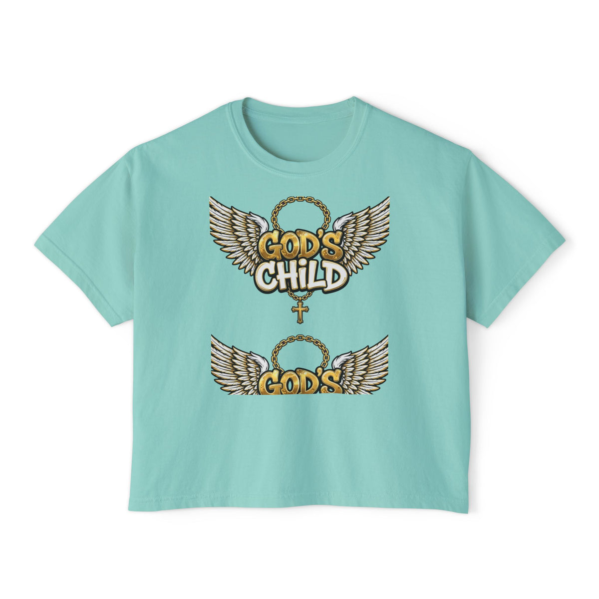 God's Child Boxy Tee — Earth & Unity Graphic Women's Shirt