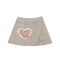 High-Waist Pocketed A-Line Skirt