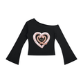 Women's Off-Shoulder Bell Sleeve T-Shirt