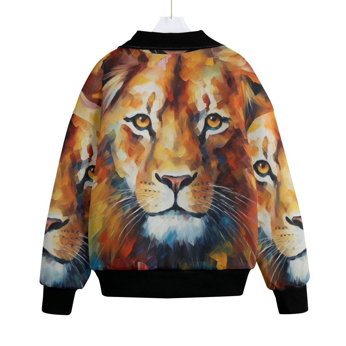 All-Over Print Unisex Knitted Fleece Lapel Outwear