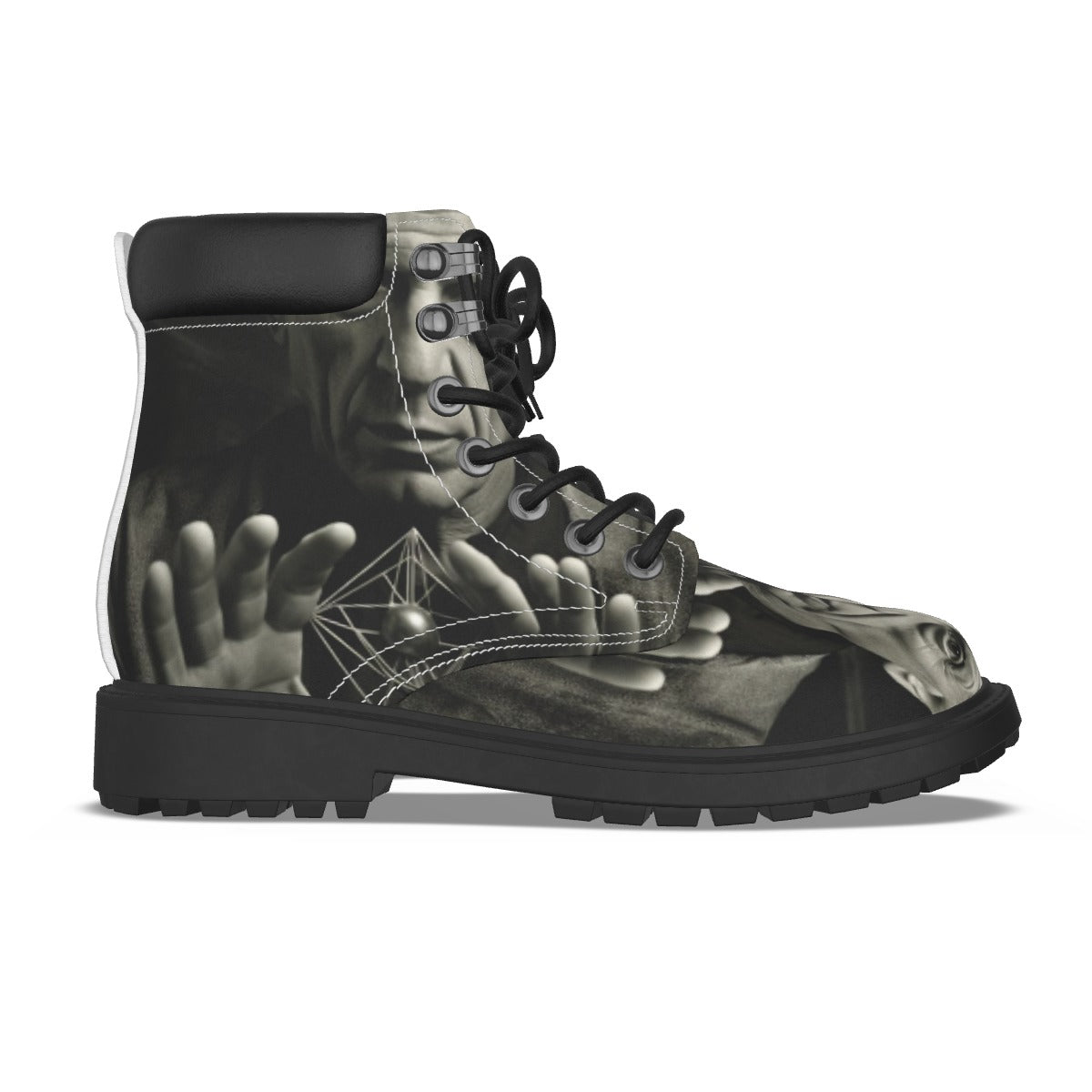 All-Over Print Men's Short Boots