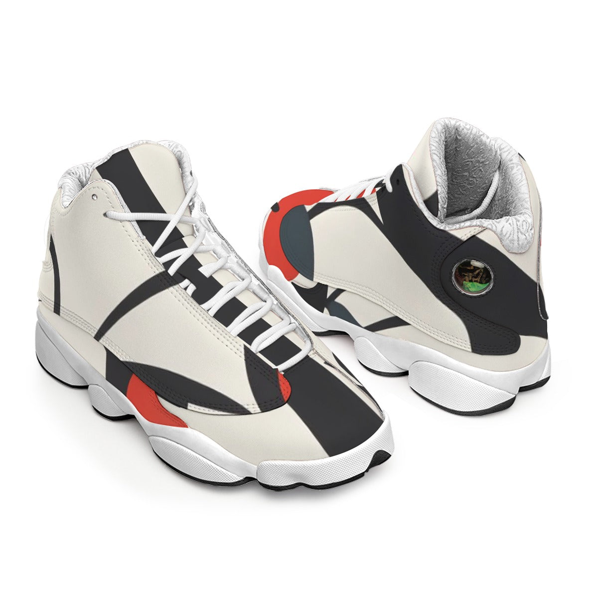 Men's Curved Basketball Shoes With Thick Soles
