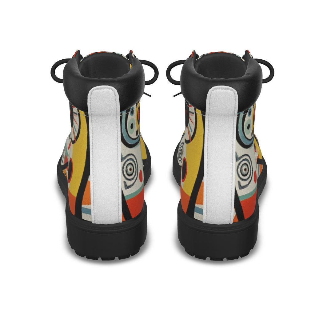 All-Over Print Men's Short Boots