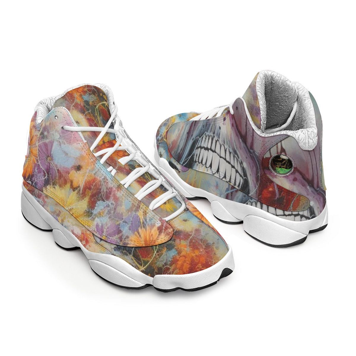 Men's Curved Basketball Shoes With Thick Soles