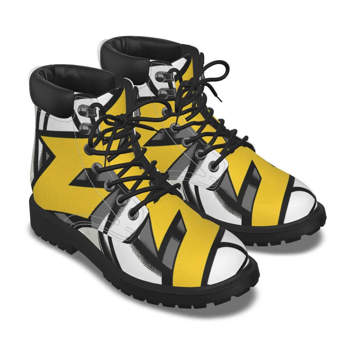All-Over Print Men's Short Boots