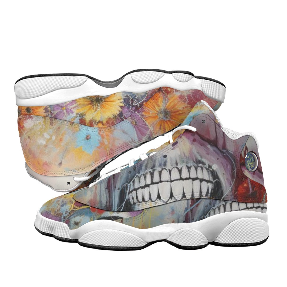 Men's Curved Basketball Shoes With Thick Soles