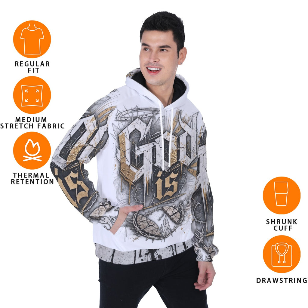 All-Over Print Men's Heavy Fleece Raglan Hoodie