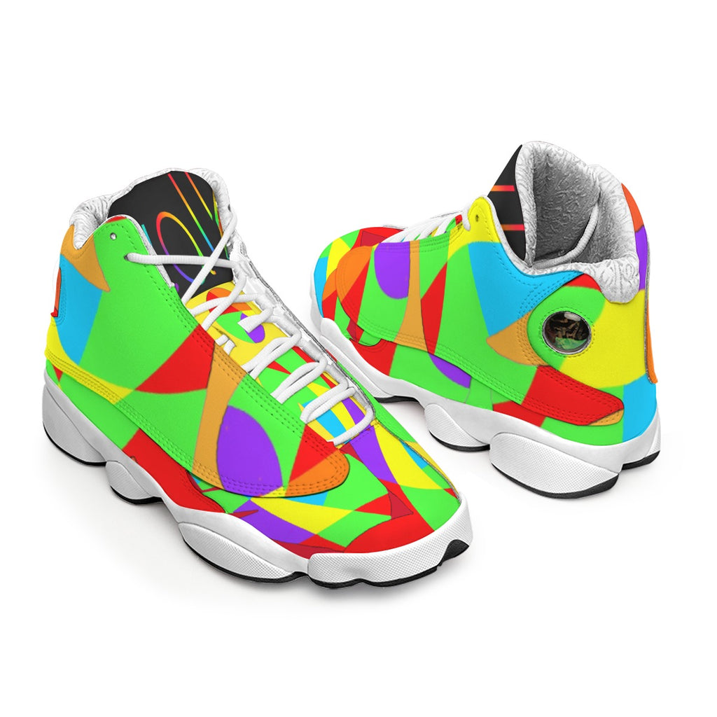 Men's Curved Basketball Shoes With Thick Soles
