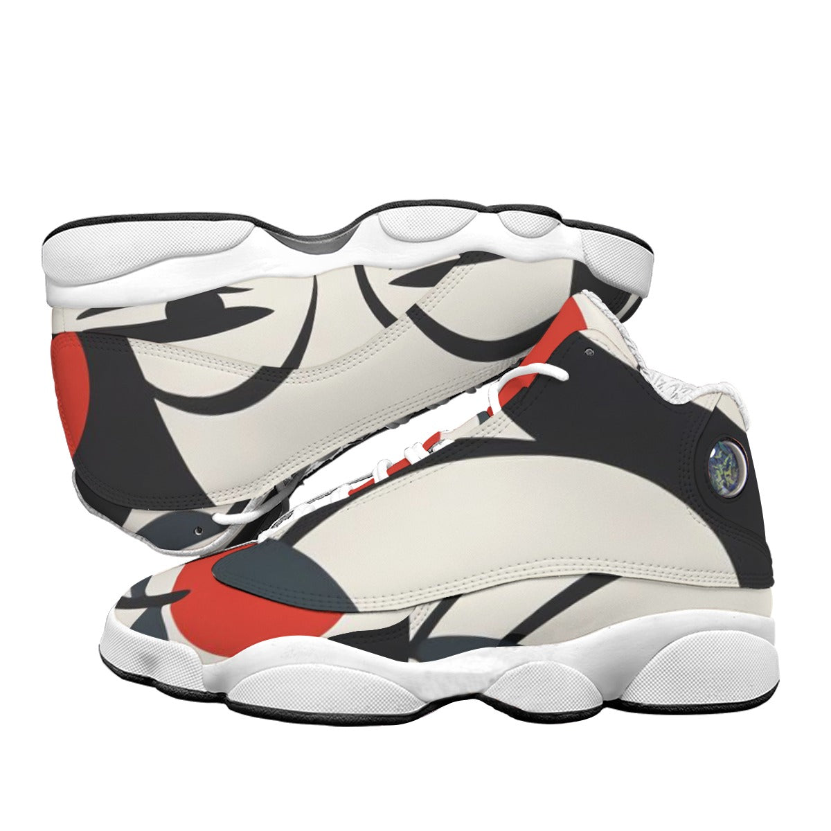 Men's Curved Basketball Shoes With Thick Soles