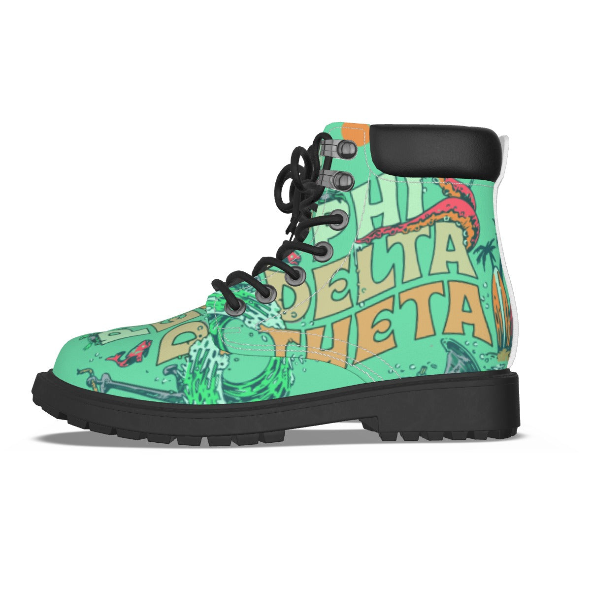 All-Over Print Men's Short Boots