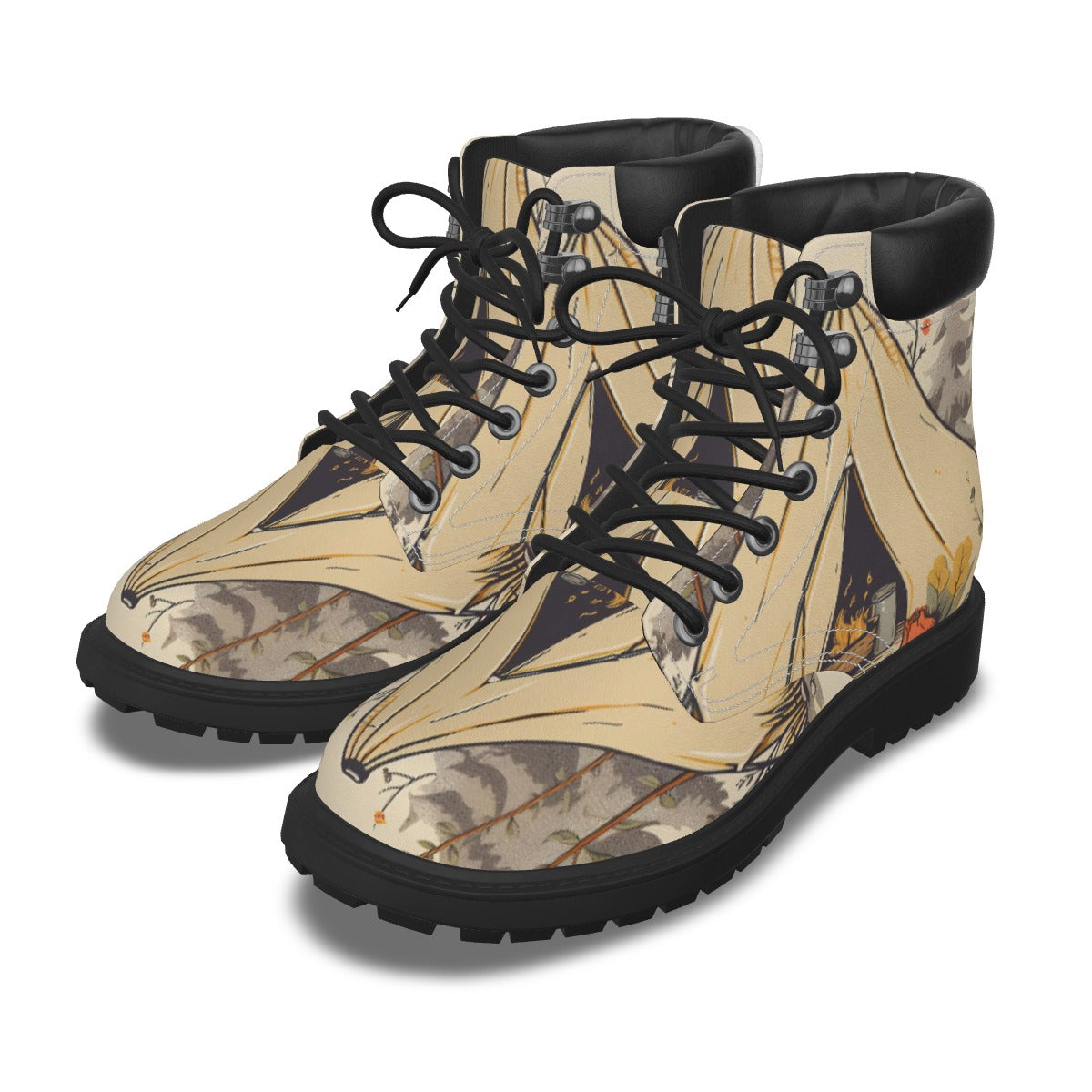 All-Over Print Men's Short Boots