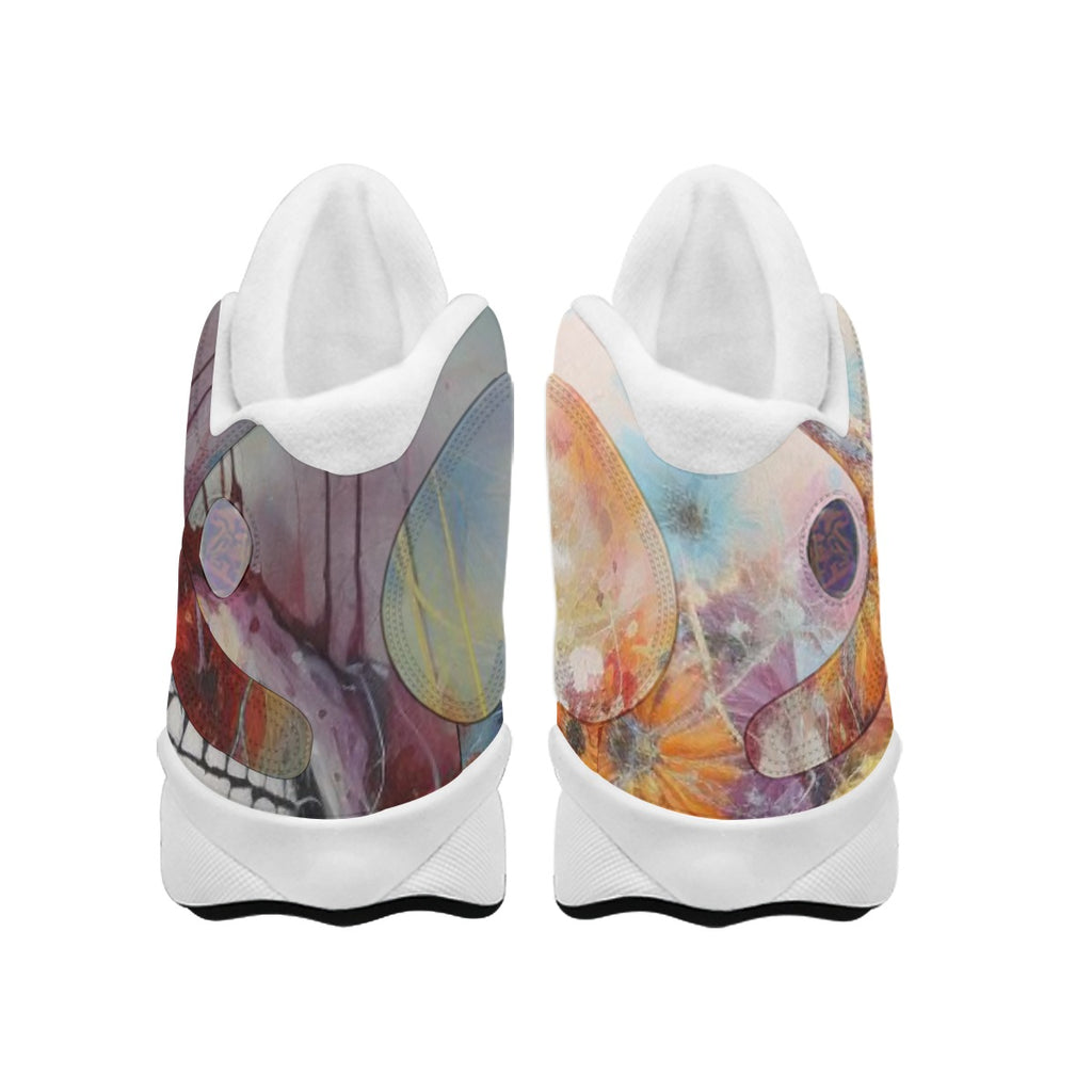 Men's Curved Basketball Shoes With Thick Soles