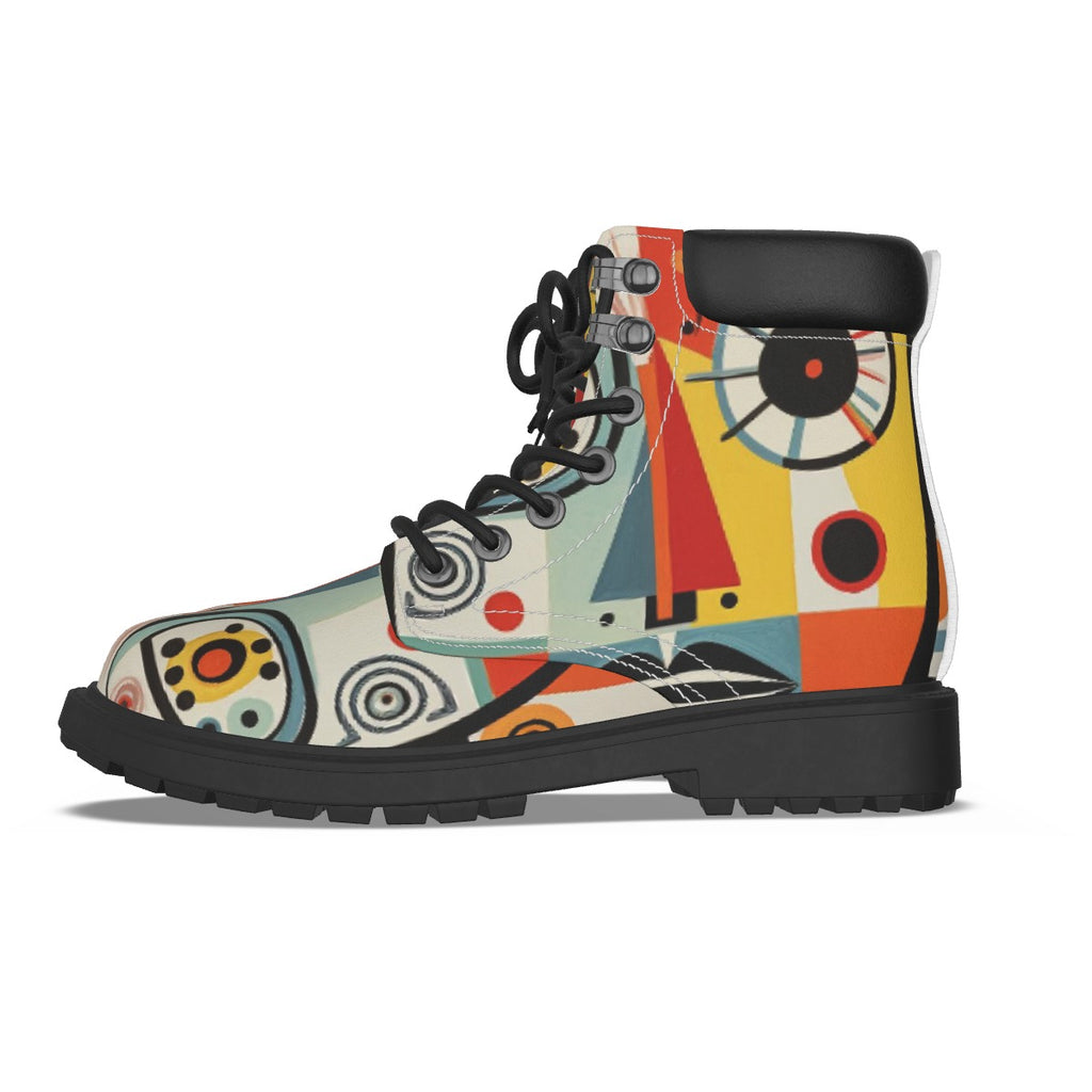 All-Over Print Men's Short Boots