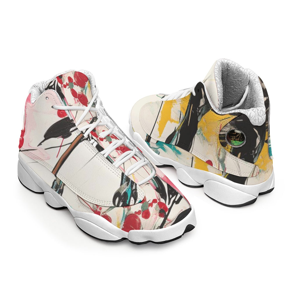Men's Curved Basketball Shoes With Thick Soles