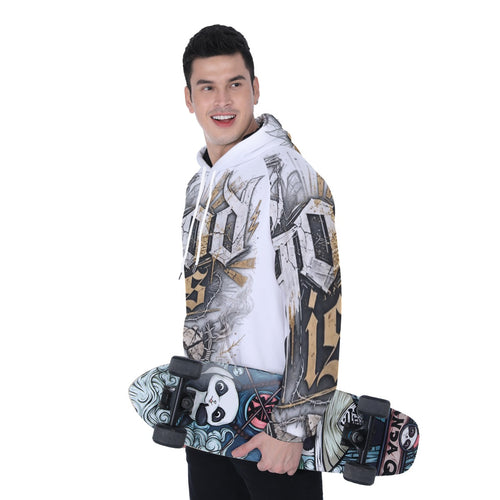 All-Over Print Men's Heavy Fleece Raglan Hoodie