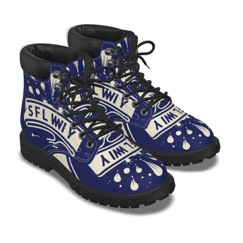 All-Over Print Men's Short Boots