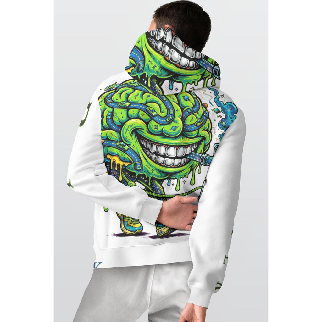All-Over Print Men's Thicken Pullover Hoodie