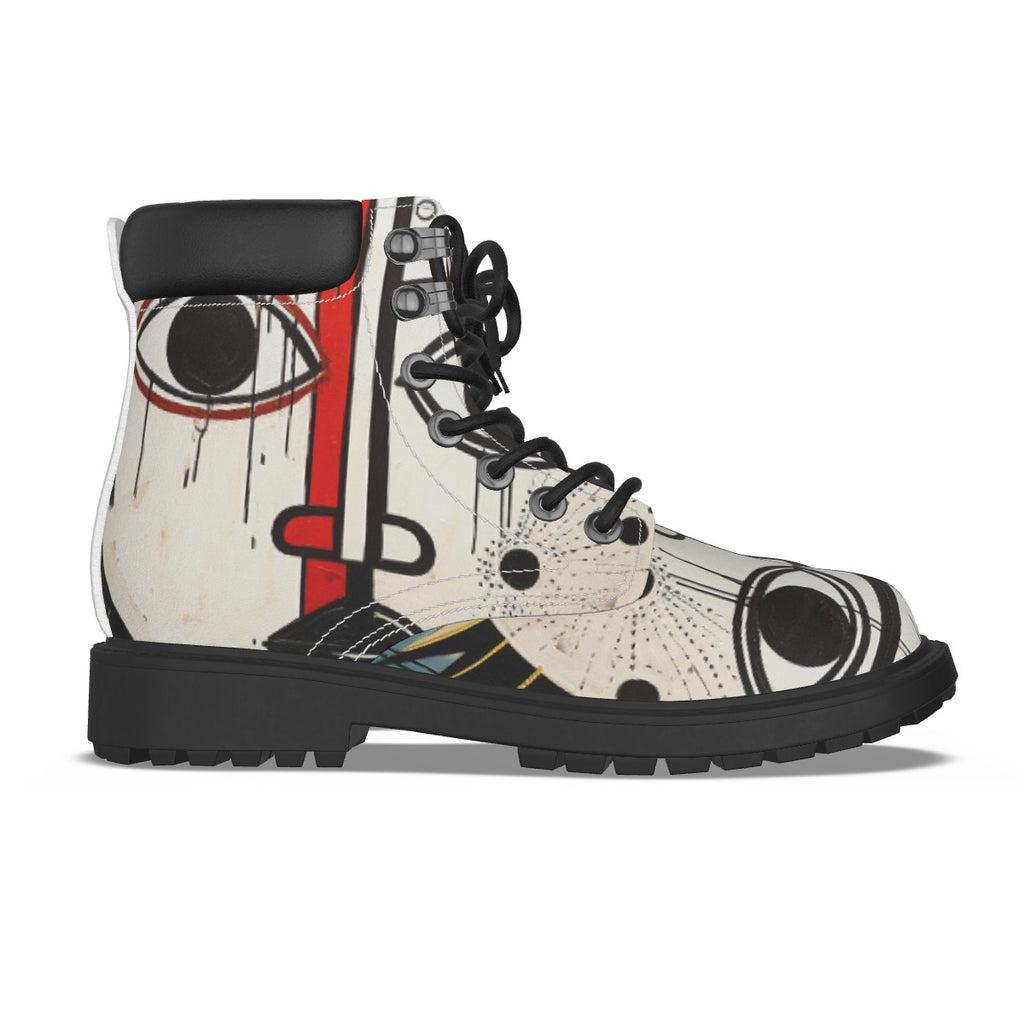 All-Over Print Men's Short Boots