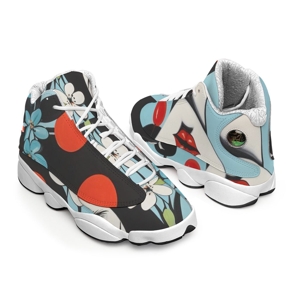 Men's Curved Basketball Shoes With Thick Soles