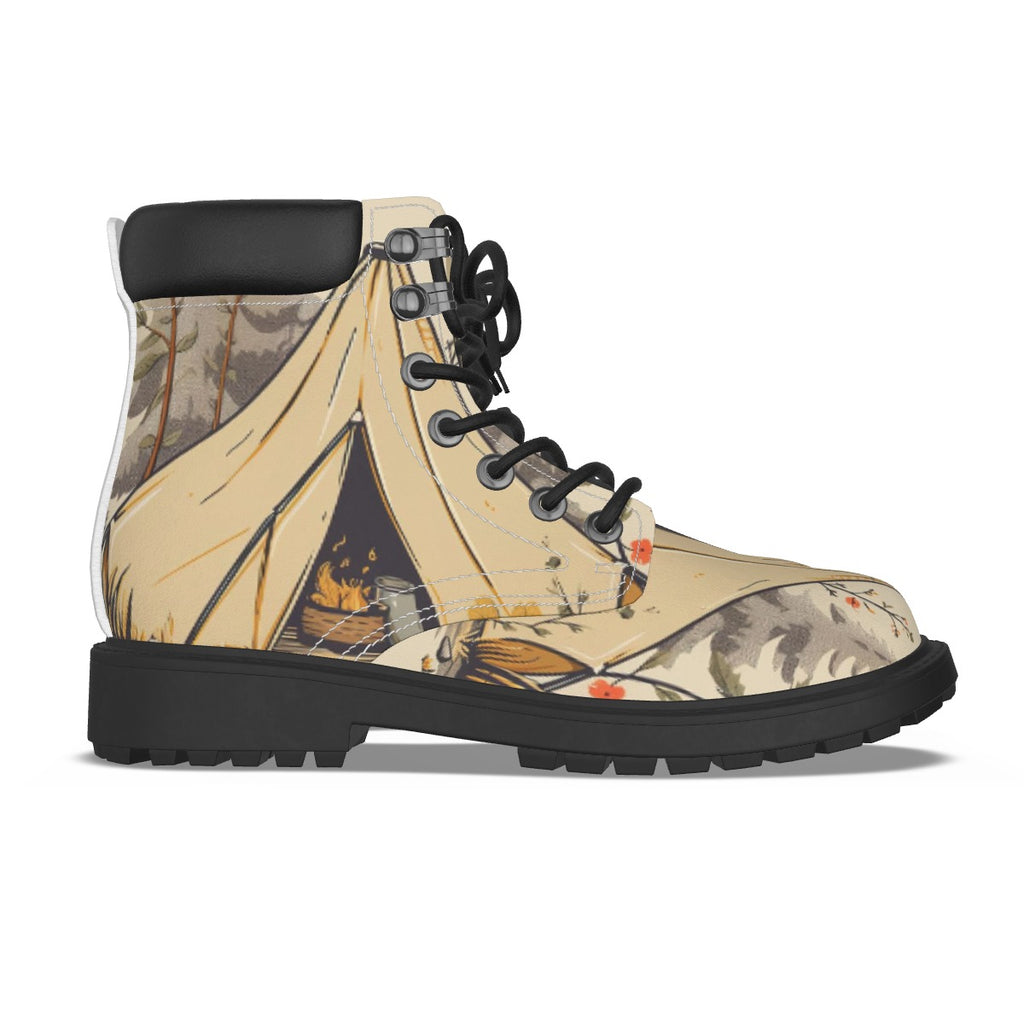 All-Over Print Men's Short Boots
