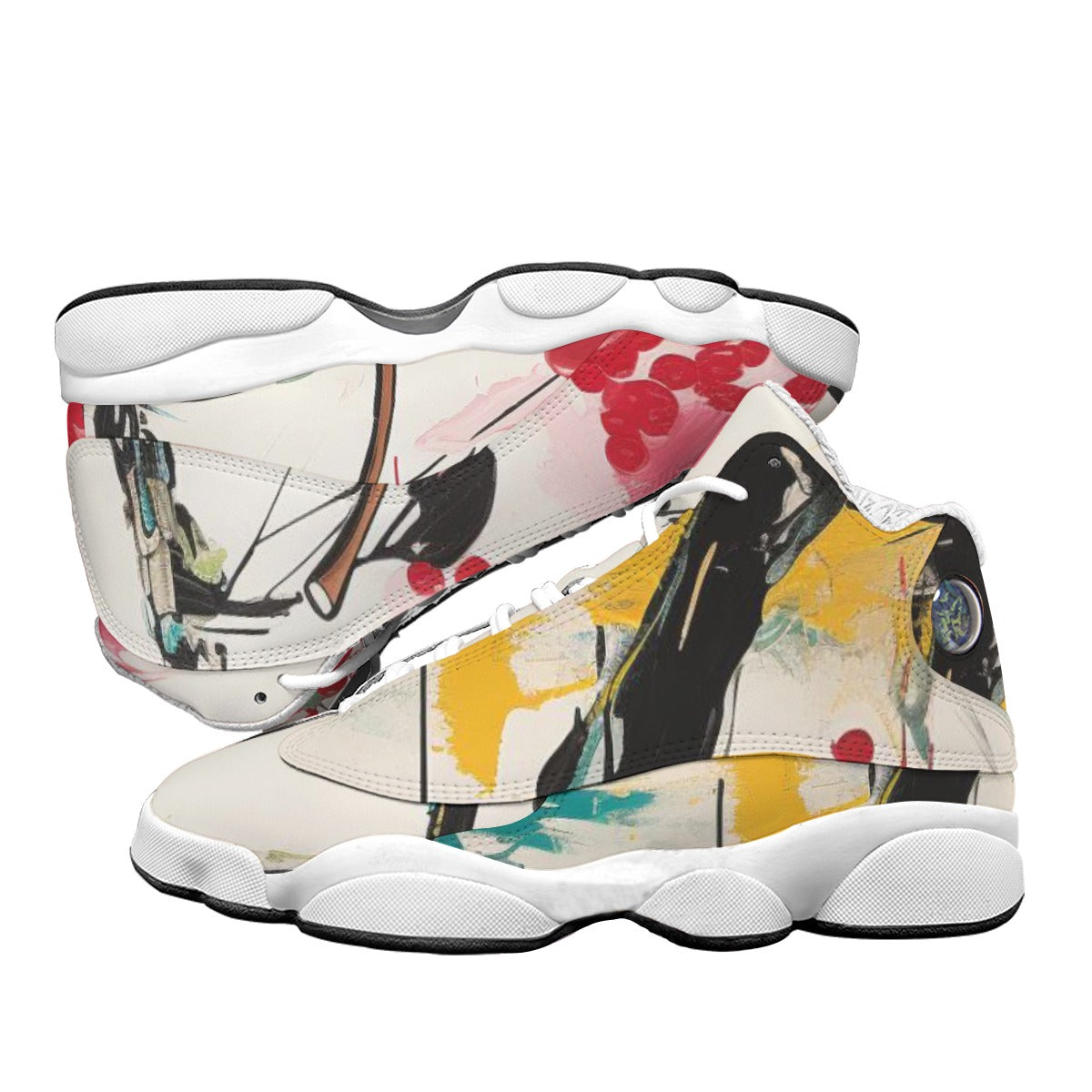 Men's Curved Basketball Shoes With Thick Soles