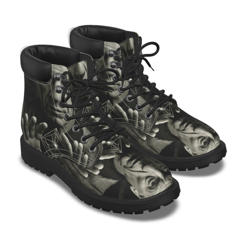 All-Over Print Men's Short Boots