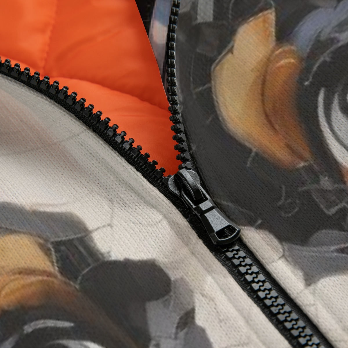 All-Over Print Unisex Knitted Fleece Lapel Outwear
