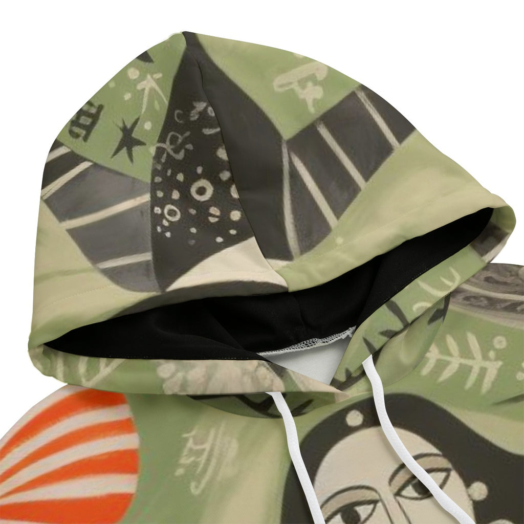 All-Over Print Women's Long Hoodie | Interlock