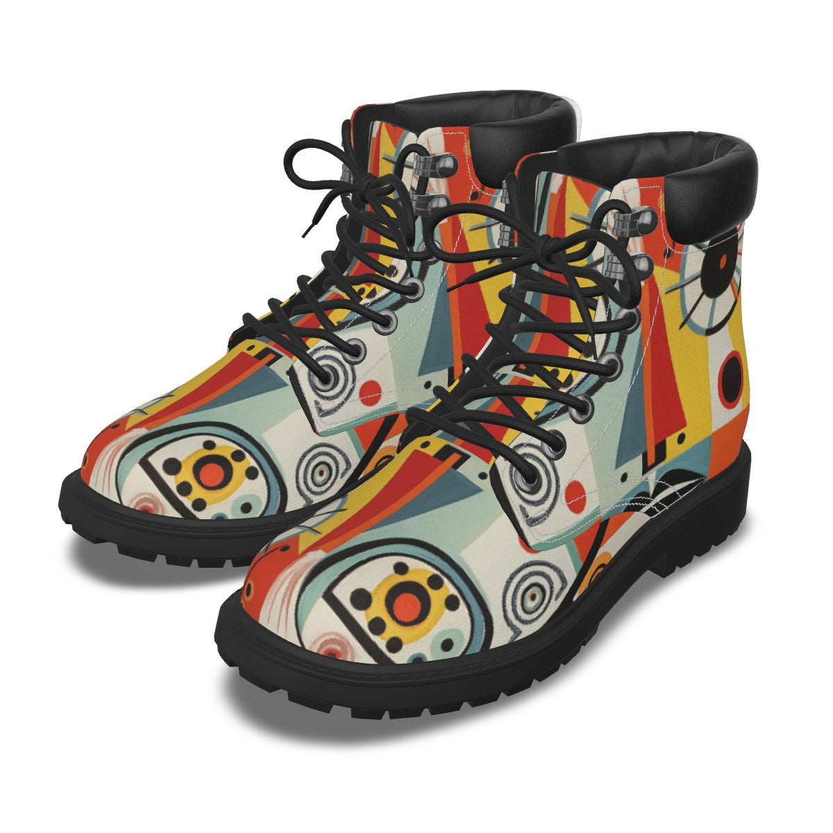 All-Over Print Men's Short Boots