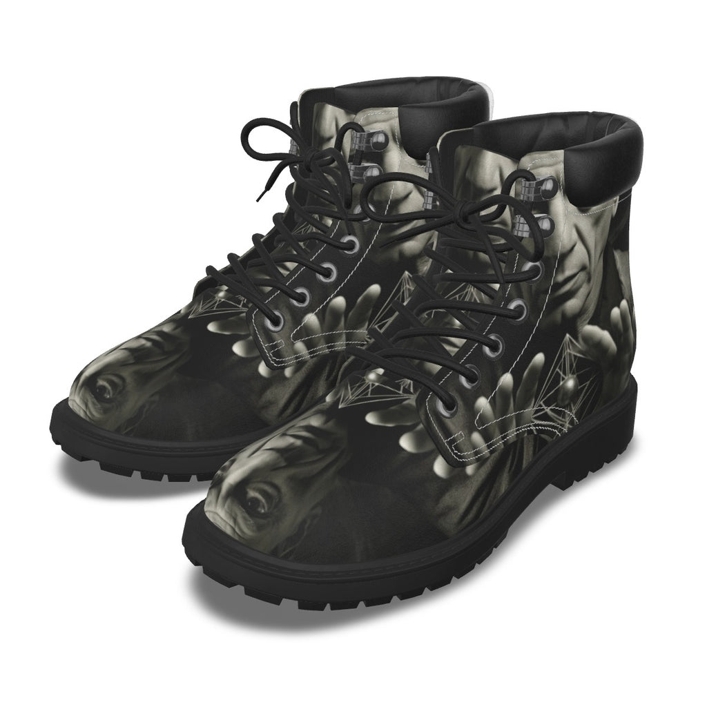 All-Over Print Men's Short Boots