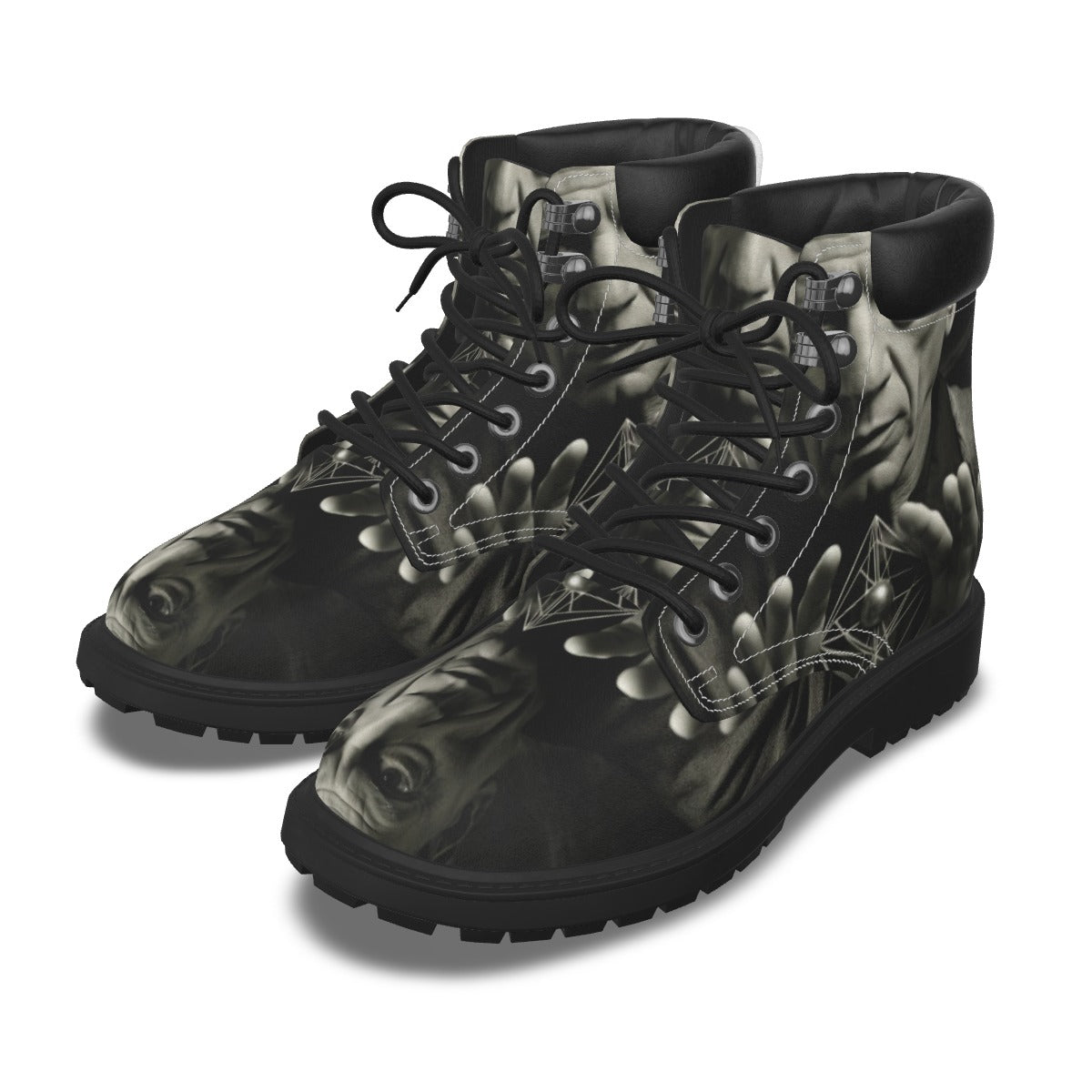 All-Over Print Men's Short Boots