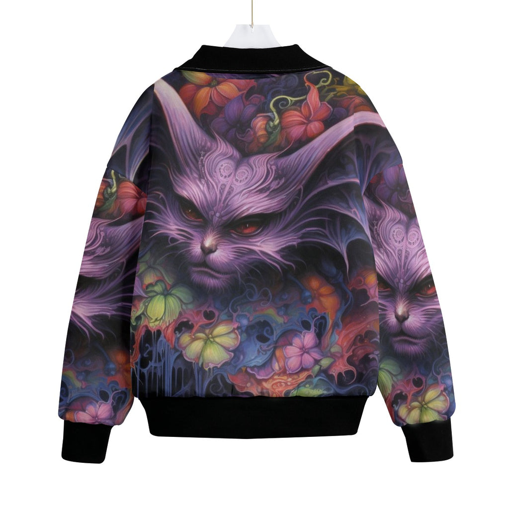 All-Over Print Unisex Knitted Fleece Lapel Outwear