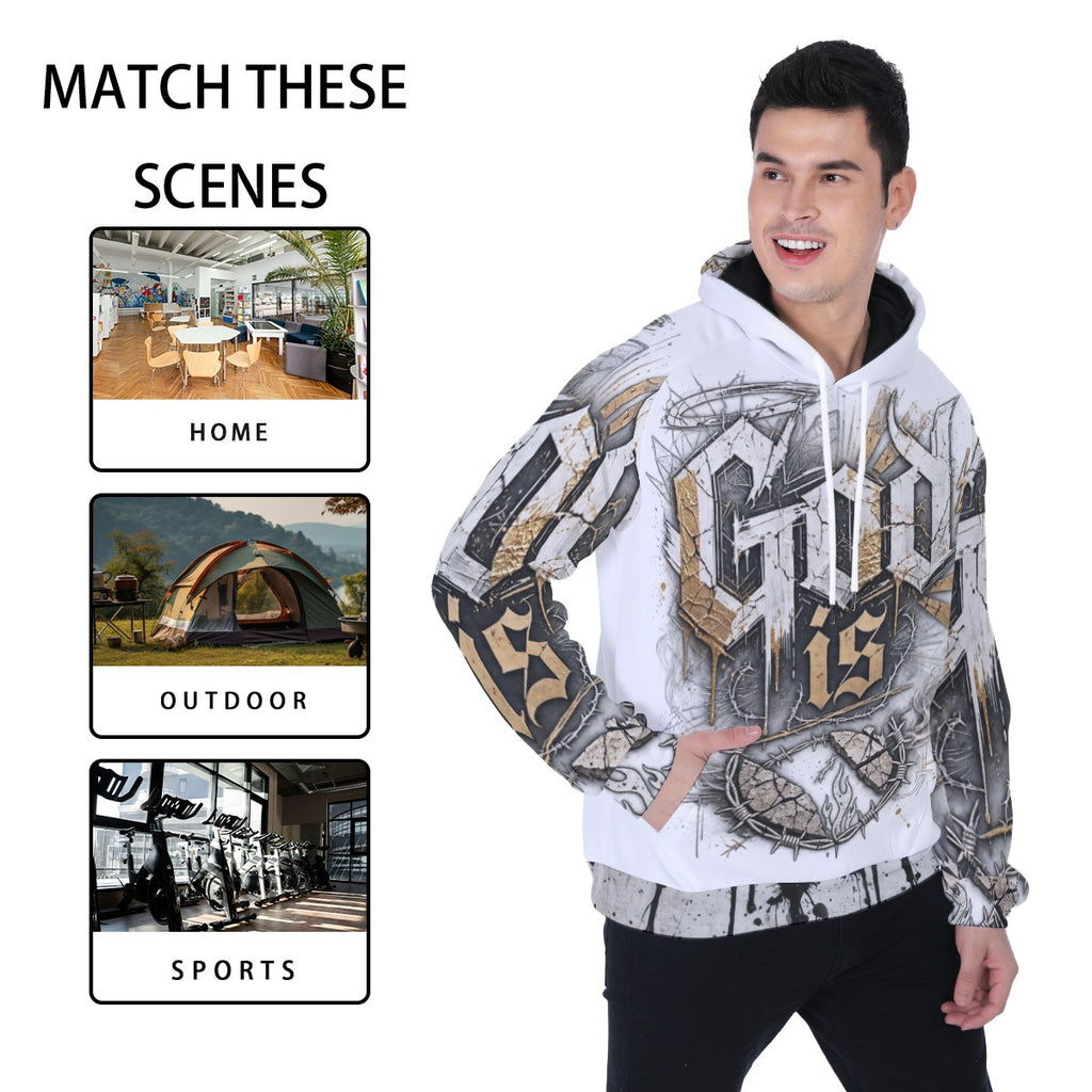 All-Over Print Men's Heavy Fleece Raglan Hoodie
