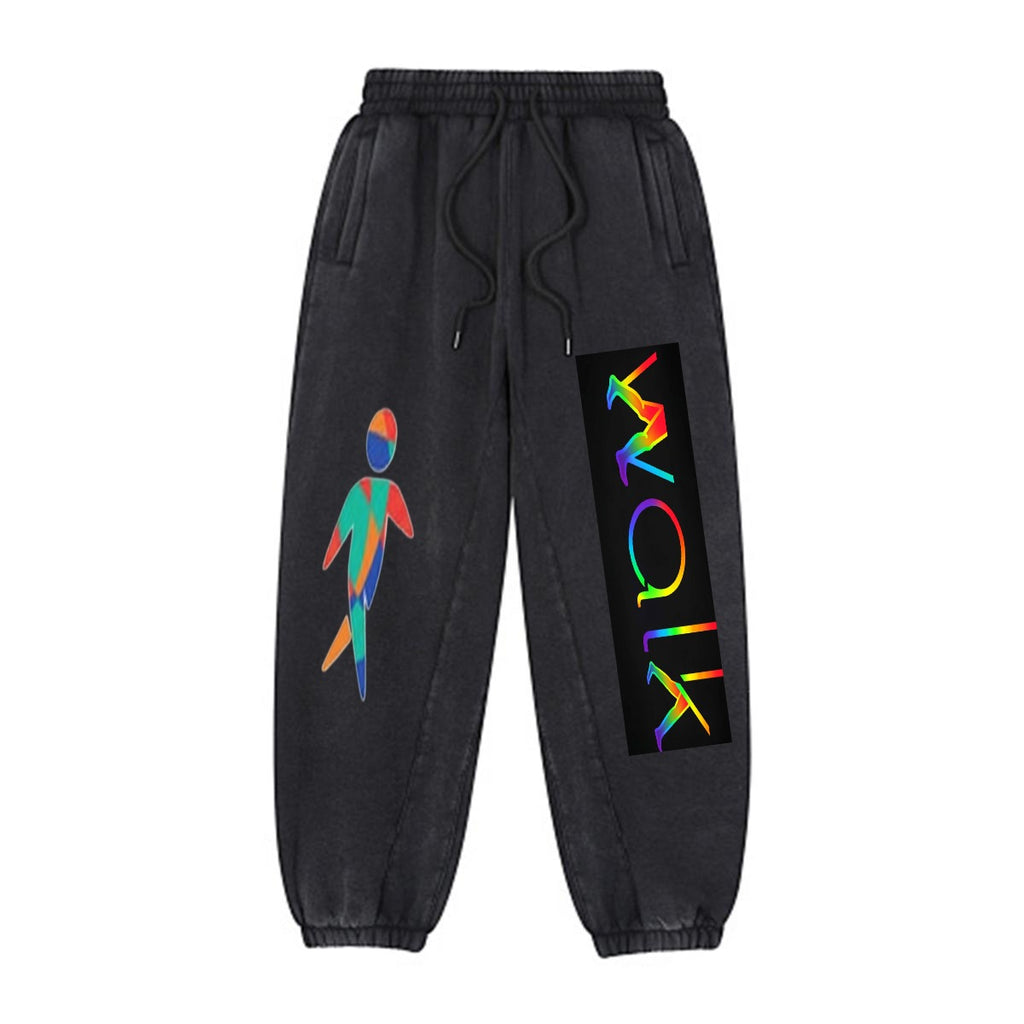 Heavyweight Fleece-Lined Washed Jogger Pants for Men|355GSM DTF