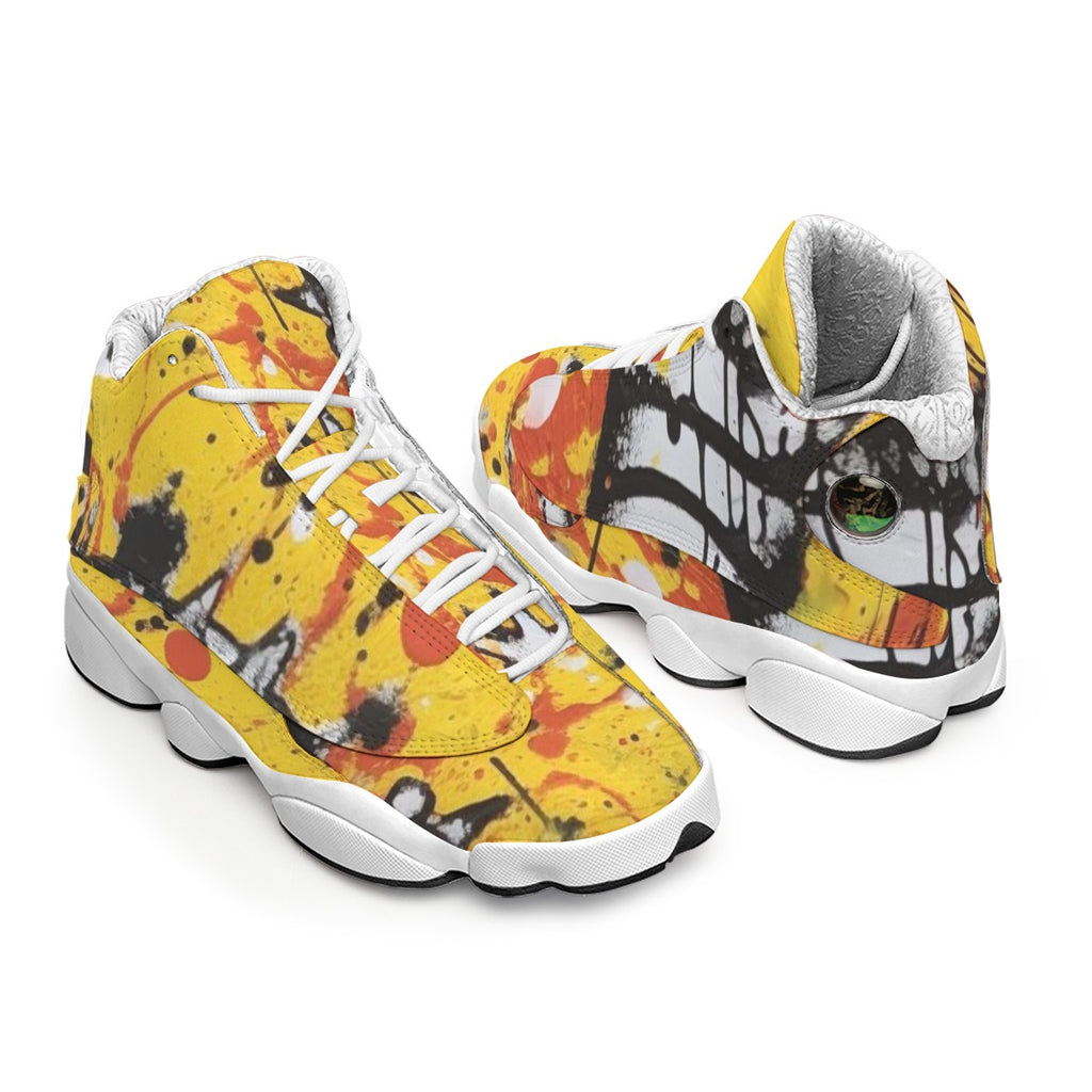 Men's Curved Basketball Shoes With Thick Soles