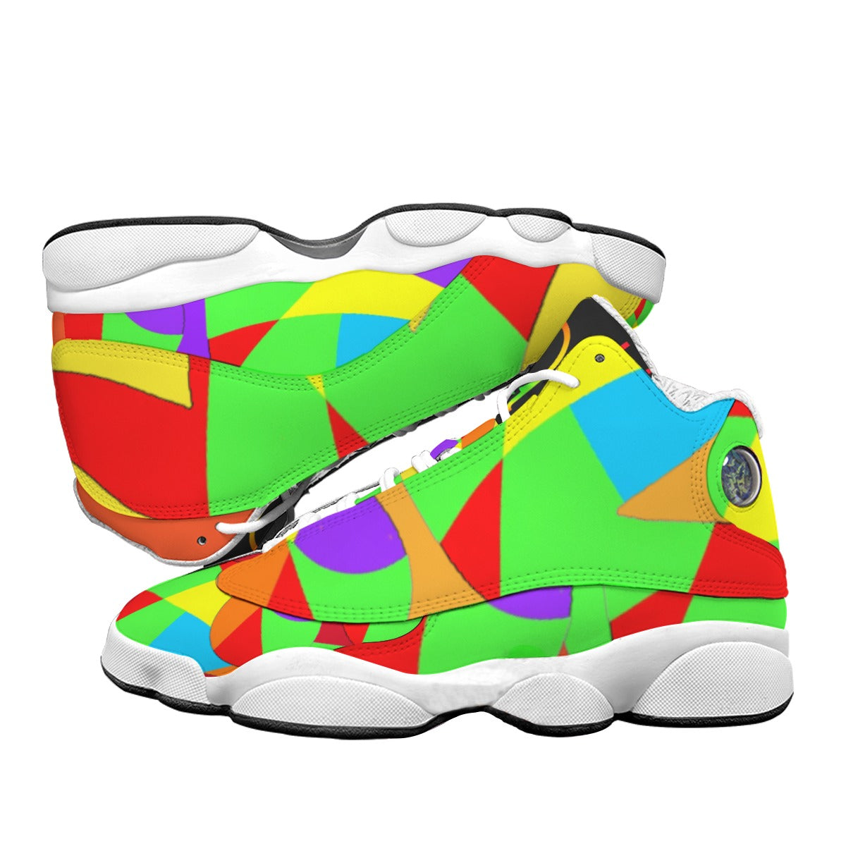Men's Curved Basketball Shoes With Thick Soles